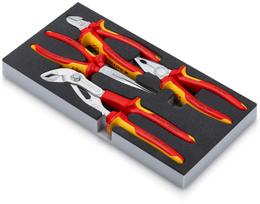 KNIPEX VDE replių rinkinys, 4 dalių 00 20 01 V21