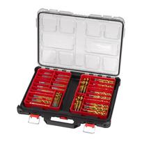 Milwaukee metalinių grąžtų rinkinys Shockwave HSS-G Tin, PACKOUT lagamine, 2-13 mm, 220 dalių