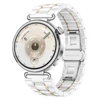 18 mm Keraminis+Metalo Dirželis Huawei Watch 5/GT5 Pro 42 mm GT6-5-4 41 mm Aukštos klasės Oficialus Laikrodžio Dirželis Garmin Venu 4 41 mm Correa Huawei GT5 41mm gray
