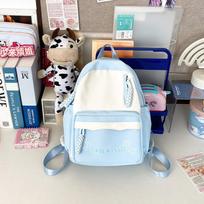 New Korean version of high-value girl fresh and cute mini backpack for primary and secondary school students travel small backpack gray