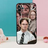 Dwight the office Jim Makes Phone Case For iPhone 16 15 13 12 11 14 Pro Max 12 13 mini XR 15 16 Plus 16e Cover Coque iPhone 12 blue