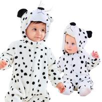 Piżama Onesie Kostium Przebranie Śpiochy Piesek Niemowlę 80: 65-75 Cm white