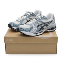 1203A537-106 Asics Gel-Kayano 14 White Fjord Grey (Men's) 5.5 gray