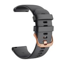 Silikoninė 18 mm laikrodžio apyrankė, skirta Garmin VENU 2S/Vivomove Vivoactive 3S 4S/Forerunner 255S 265S, keičiama apyrankė Forerunner 265S juoda