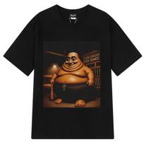 Tung Tung Tung Sahur Funny Meme T-shirt Men Women Hip-hop T-shirt Summer Short-sleeved Loose Casual Gothic Cotton T-shirts XL brown