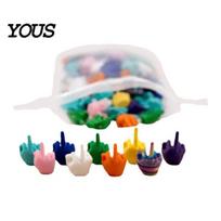 Vidurinio piršto juokingos dovanėlės 25/50/100 vnt. 3D spausdintas mini rinkinys, mažytės spalvotos rankos gestų figūrėlės stalo dekoravimui, dovana, vakarėlio smulkmenos dekoras 100pcs