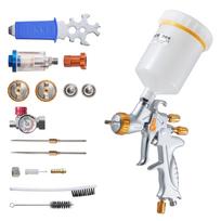 VEVOR HVLP Air Spray Gun, Gravity Feed Paint Sprayer Gun with 3 Nozzles (1.3/1.4/1.7mm) 22 x 10 x 37 cm