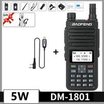DM-1801 Walkie Talkie Baofeng DMR Two Way Radio Dual Band Tier I Tier II Dual Time Slot Uhf Digital Poste Radio Voiturericetras