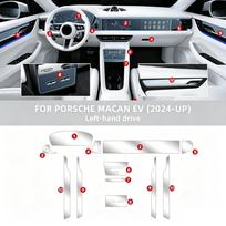 For Porsche Macan EV 2024-2026 Car Interior Screen Transparent TPU Protective Film Center Console PPF Anti-scratchGood product Left-Hand Drive gray
