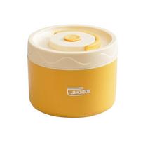 Sealed Ceramic Liner Lunch Box Practical Round Shape Insulated Lunch Box Stackable Reusable Thermal Lunch Container Tableware