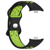 Kvėpuojanti apyrankė Redmi Watch 6 5 4 priedams Pakeitimas Sportinė silikoninė laikrodžio apyrankė Apyrankė correa Xiaomi miBand 9 8 Pro Redmi watch 6 black