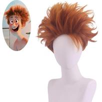 European and American Cosplay Wig Elf Hostel Vampire Girl Mavis Jonathan Anime Wig Synthetic Fiber Wig 1pc&14inches brown