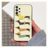 Takso šuo Dešrainis Šuo dėklas Samsung S22,S25,S24,S23,Ultra,FE,S20,S10,Plus,S21,S9,Lite,Minkštas silikonas Juodas SamsungS24