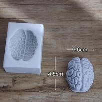 Halloween Mini 3D Heart Brain Silicone Mold Fondant Chocolate Moulds DIY Pastry Cake Decoration Baking Tools Cupcake Topper gray