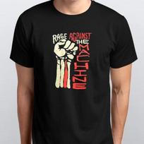Rage Against The Machine Band Hand Up Unisex 100% Cotton T-shirt Mens Tees Top S M L XL XXL 3 4 XL Black L įvairiaspalvis