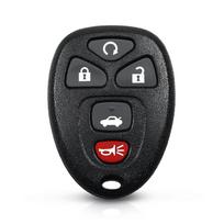 KEYYOU Remote Car Entry Keyless Key Shell Case Fob For Buick For Chevrolet GMC 5 Buttons model 4 gray