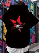 Rage Against The Machine hoodie - Black Band Pullover with Red Star Graphic L blue