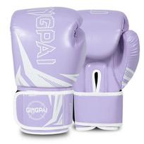 Professional Boxing Gloves Adults Kids Training Punching Bag Muay Thai Martial Arts Combat Sports PU Leather Breathable 6 oz white