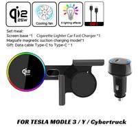 25W Car Phone Mount Holder Magnetic Wireless Charger Compatible with MagSafe for Tesla Model 3 Y HIGHLAND LAUNCH JUNIPER 2026