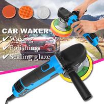 680W Electric Cars Polisher Waxing Machine Car Polishing Machine Automobile Furniture Polishing Tools Car Waxer Sander Buffer black