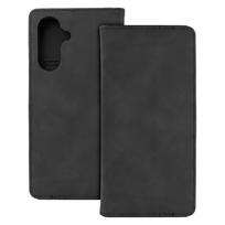Išmanusis Suede dėklas for Samsung Galaxy A17 4G / A17 5G / A26 5G juodas