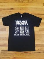 Nausea - Smash Racism Shirt nausea, nyc punk, crust punk, fck racism Unisex Tee 3XL gray