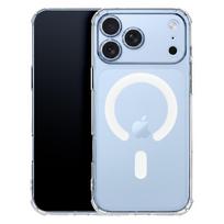 TFO Anti Shock 1,5 mm Mag dėklas, skirtas iPhone 17 Pro Max 6,9″ / iPhone 18 Pro Max 6,9″, su kameros apsauga – skaidrus ir baltas