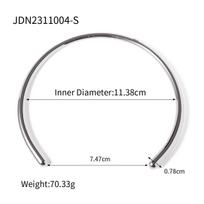 Youthway Smooth Stainless Steel Minimalist Glossy Choker For Women Waterproof Trendy Jewelry Gift  New Arrival white