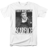 Popfunk Classic Scarface Tony Montana T Shirt S balta