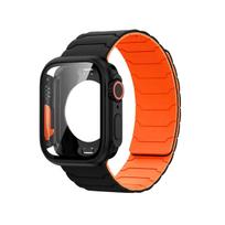 Dėklas+Dirželis Apple Watch Juostai 45mm 44 41 42 40mm Silikoninė Apyrankė Iwatch Series 3 4 5 6 Se 7 8 9 10 Pakeisti į Ultra Dėklą 40mm red