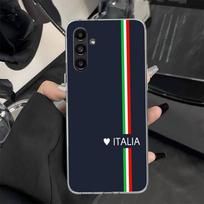 Italijos vėliavos dėklas telefonui Samsung Galaxy A17 A16 A26 A36 A56 A15 A14 A13 A55 A54 A53 A35 A34 A33 A25 A24 A23 A05S A04S Samsung A15 black