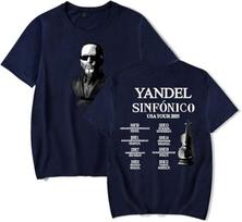 Yandel Sinfonico Turo Marškinėliai Unisex Moteriški Marškinėliai Madingi Streetwear Trumpomis Rankovėmis L black
