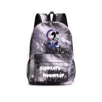 Roomy Fnaf Backpack With Inner Zip Pocket And Outer Front Pockets Sky Black2 gray