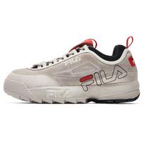FILA Fusion Disruptor 2 Thick Sole Sports Low Top Dad Shoes Women sneaker Silver T12W943702FWS 38 white