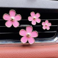 Daisy Flower Auto Accessories Outlet Vent Clip Air Vent Clip Car Perfume Clip Aromatherapy Clip rožinė