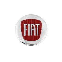 4 vnt. Automobilio ratų lipdukai 56 mm Automobilio centrinio rato dangtelio lipdukas FIAT Abarth 500 Tipo FR Panda Argo Freemont Viaggio Bravo Punto Doblo white