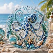 Ocean Pearl Art Pearl Art DIY Kit Sparkling Finish Complete Craft Set Pearl Painting Craft Set Marine Art Supply Handmade Gift