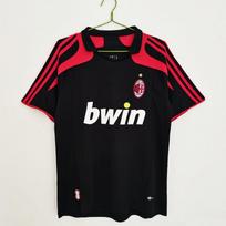 AC Milan Retro Football Jersey Men Women Short Sleeve Soccer Shirt Vintage Serie A Style Casual Hip Hop Wear XL
