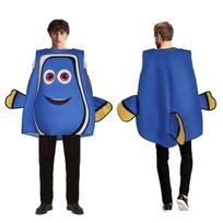 Raskite Nemo ir Dorį Kostiumas Suaugusiems Anime Povandeninis Gyvūnas Jūros Dėmėtas Koralinis Žuvelė Nemo Cosplay Karnavalo Šventė Išgalvotas Kostiumas Pasirodymui Adult One Size&Nemo And Dory blue