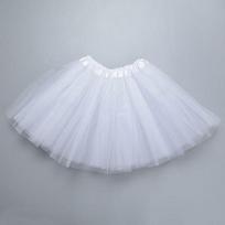 Vaikų Europos baleto tutu sijonas - Princesės pasirodymo drabužis 110cm white