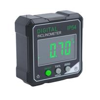 Electronic Cube Inclinometer LED Screen Table Saw Miter Protractor Anti-Slip Precision Level Box Woodworking Measuring Tool gray