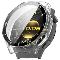 Pilnas apsauginis dėklas Huawei Watch GT 6 pro 46mm Ekrano apsauginis dėklas GT6 pro 46MM Dangtelis PC 2in1 Korpusas+grūdintas stiklas Plėvelė For GT 6 pro 46mm skaidri