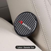 BYD Han Lev Carbon Fiber Texture Waterproof Heat Insulation Cup Mat for New Energy Vehicles gray