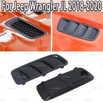 Car Air Outlet Decoration Cover Engine Cooling Bonnet Hood Vent Air Vents Scoop Duct For Jeep Wrangler JL 2018 red