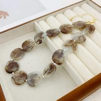 Vintage Beads Choker Necklace for Women To Wear on Vacation Stages and Music Festivals Fashion Neck Jewelry Party Gift beige