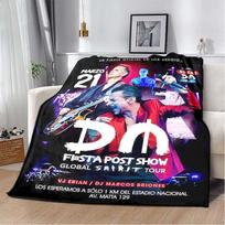 Depeche Mode Rock Roll Muzika Minkštas Flanelinis Antklodė, Lengvas Šiltas Sofos Lovos, Lauko Antklodė 75x90cm gray