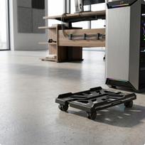 Computer Chassis Stand with Wheels Retractable Ventilated CPU juoda