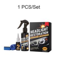 Car Headlight Restoration Polishing Kits Headlamp Scratch Remover Repair Paste Remove Oxidation Headlight DIY Polish Liquid black