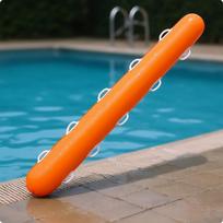 Pripučiamas plaukimo plūdurų strypas su rankenomis PVC plaukimo apvaliais galais pagalba Orange Red 230CM orange