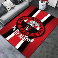 Ajax Fan Gear Custom Name Carpet Rug For Living Room Bedroom Home Sofa Decoration Kids Play Nonslip Floor Mat 60x90cm( 23x35in ) black